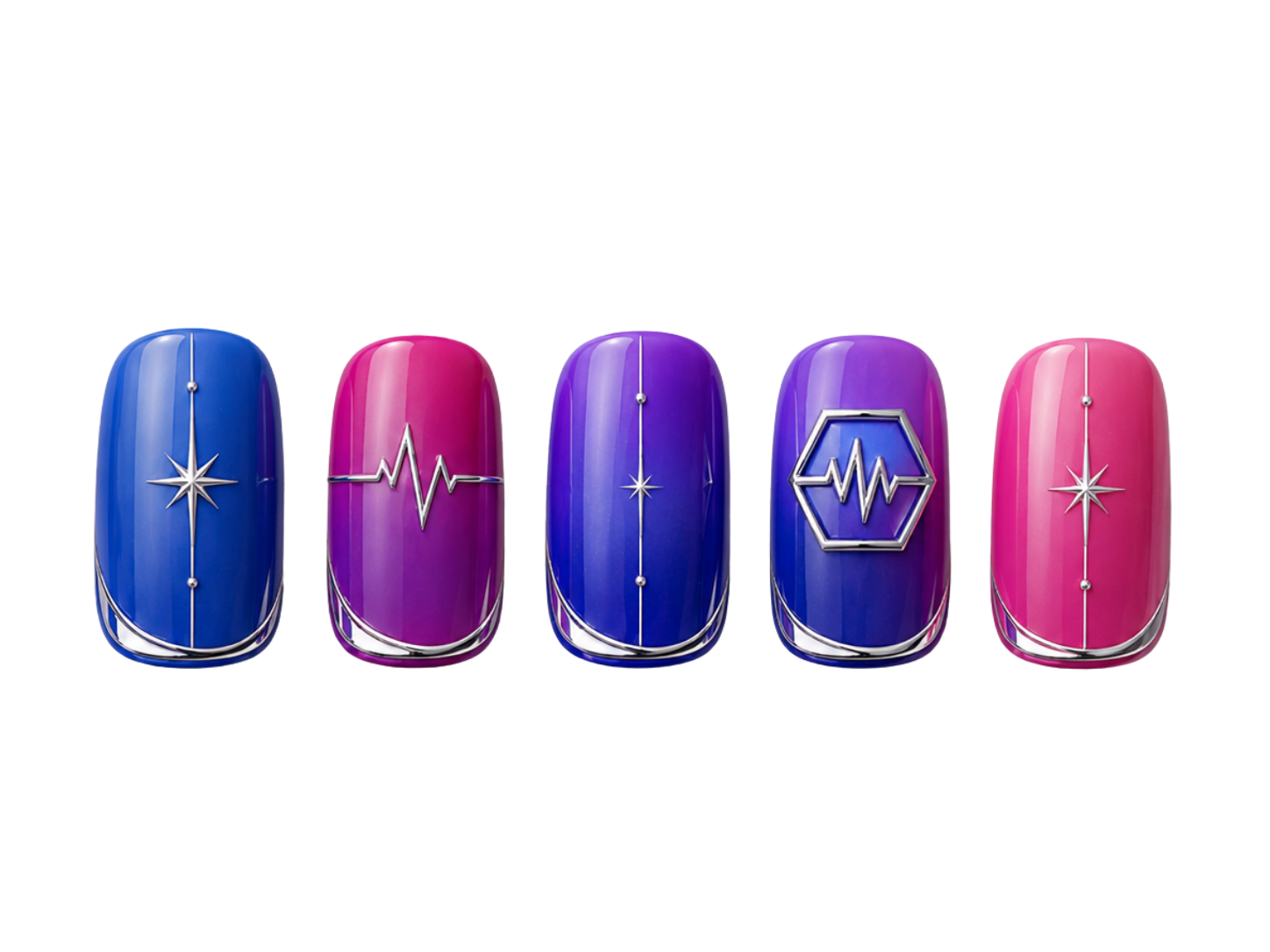 night block press-on nails