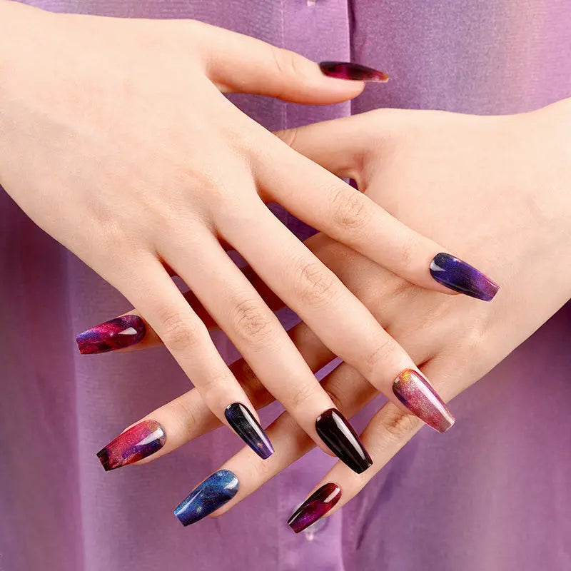 Violet Nebula - Semi-Transparent Cat-Eye Wraps