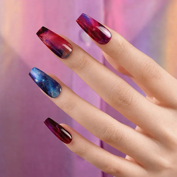 Violet Nebula - Semi-Transparent Cat-Eye Wraps