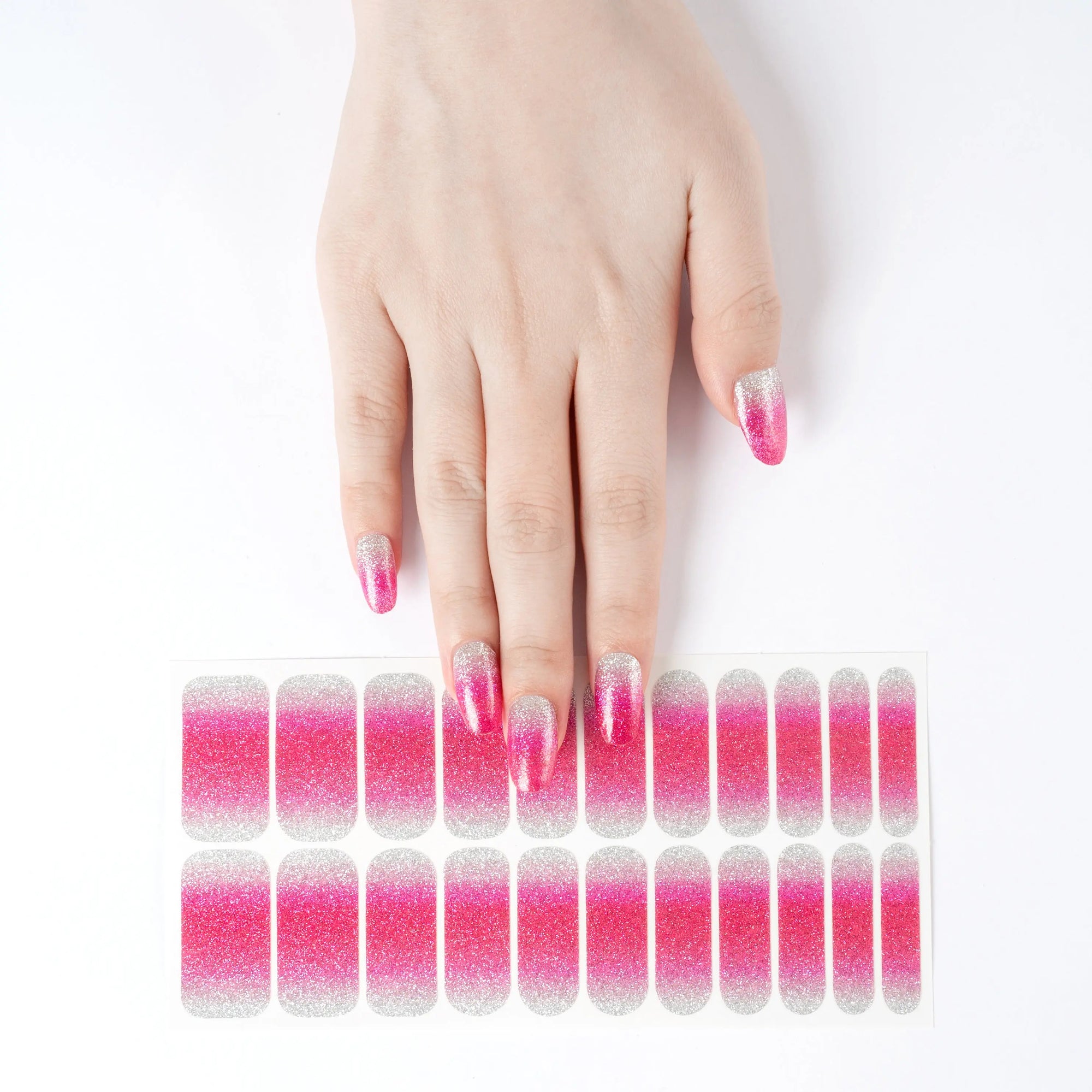 Silky Spark - Silvery Pink Polish Wraps