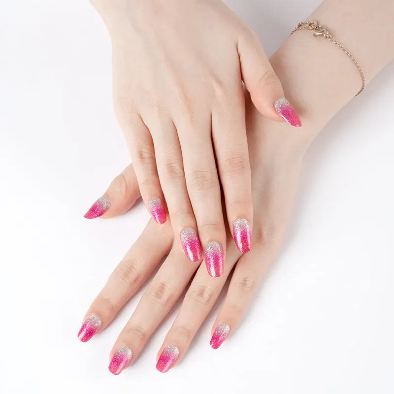 Silky Spark - Silvery Pink Polish Wraps