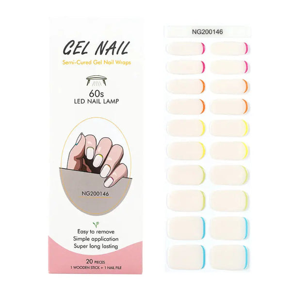 Colorful Cuticles - French-Style Gel