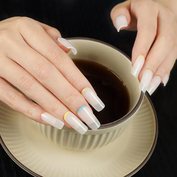 Colorful Cuticles - French-Style Gel