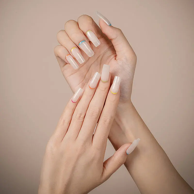 Colorful Cuticles - French-Style Gel