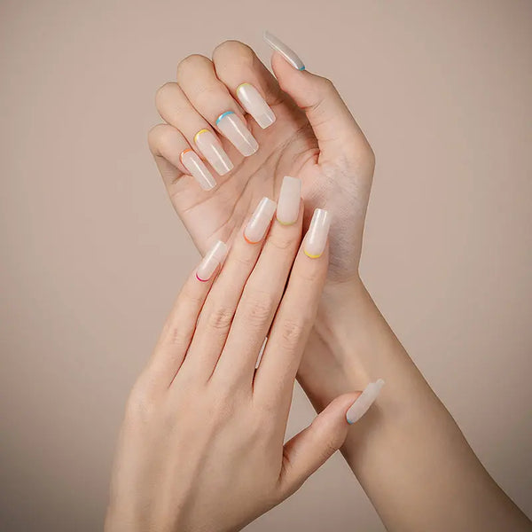 Colorful Cuticles - French-Style Gel